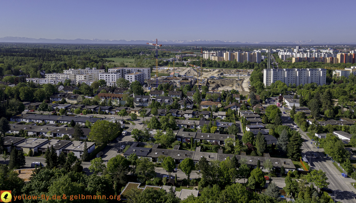 21.05.2021 - Baustelle Alexisquartier udn PAndion Verde in Neuperlach