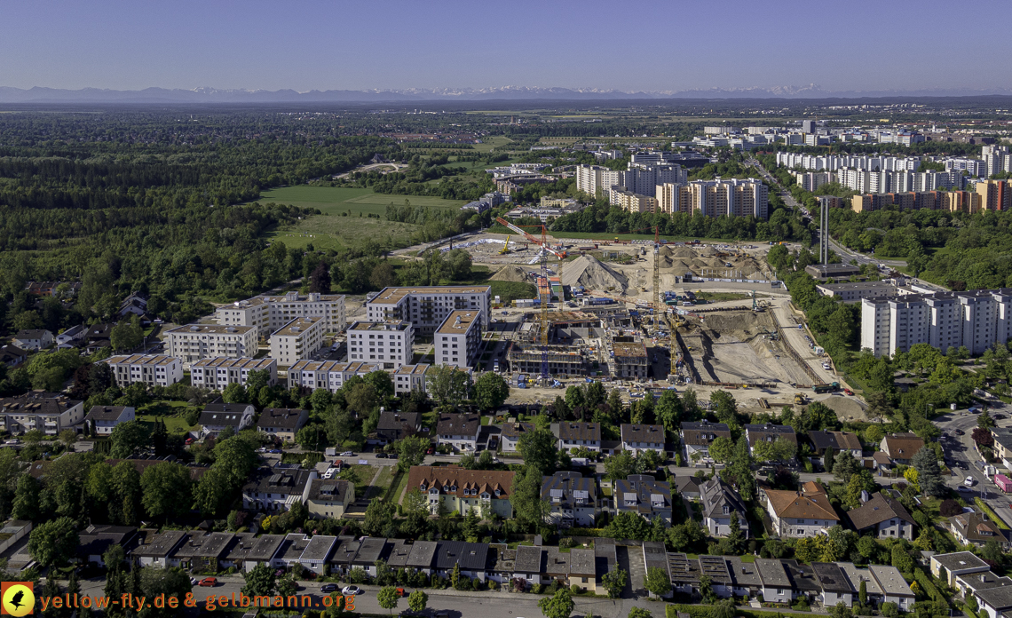 21.05.2021 - Baustelle Alexisquartier udn PAndion Verde in Neuperlach