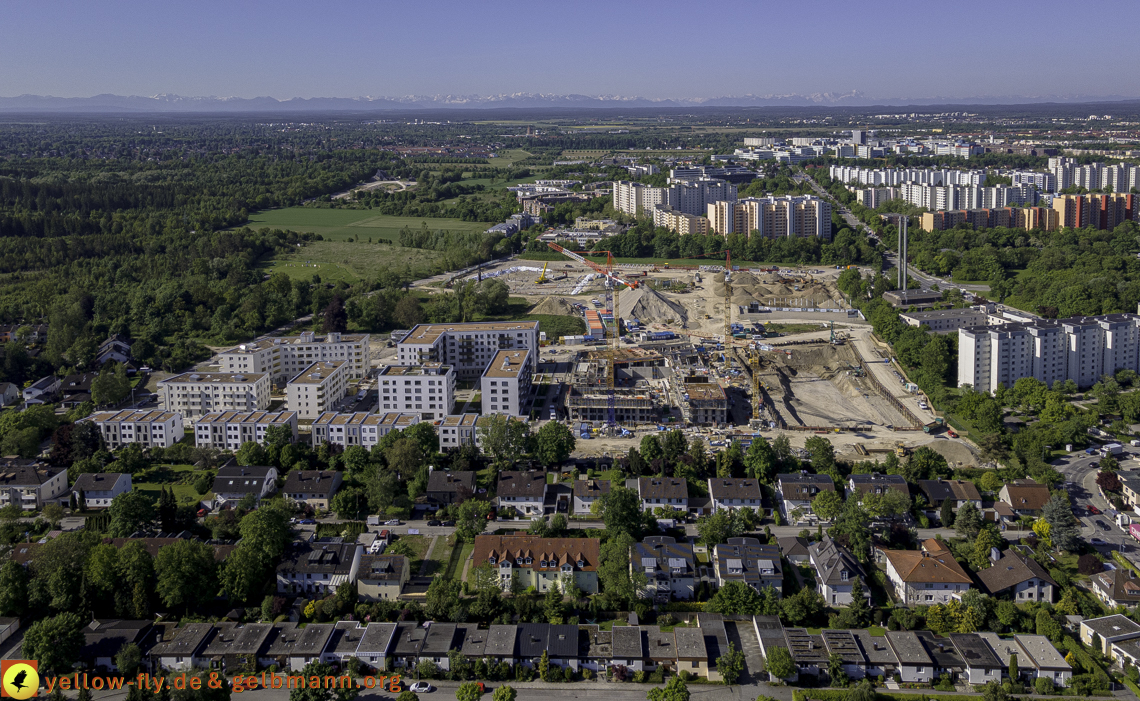 21.05.2021 - Baustelle Alexisquartier udn PAndion Verde in Neuperlach