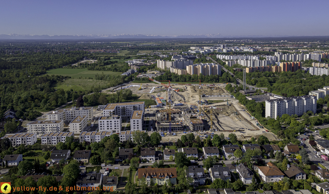 21.05.2021 - Baustelle Alexisquartier udn PAndion Verde in Neuperlach