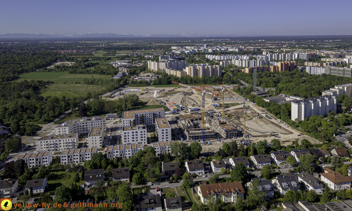 21.05.2021 - Baustelle Alexisquartier udn PAndion Verde in Neuperlach
