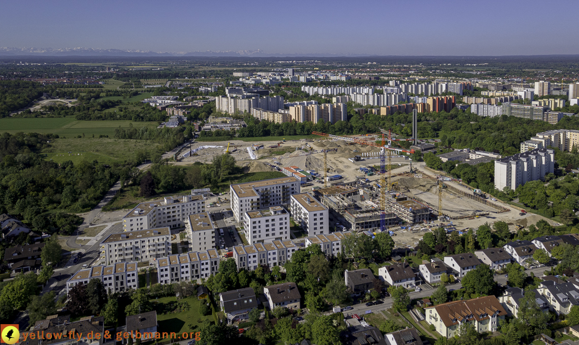 21.05.2021 - Baustelle Alexisquartier udn PAndion Verde in Neuperlach
