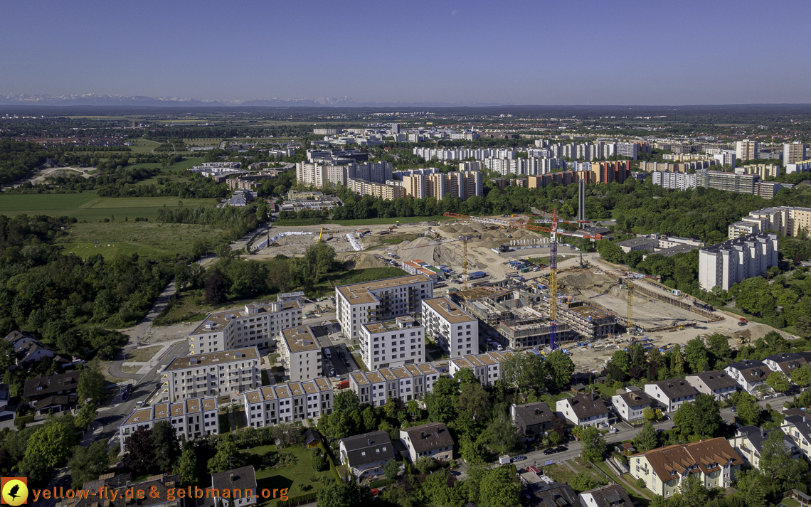 21.05.2021 - Baustelle Alexisquartier udn PAndion Verde in Neuperlach