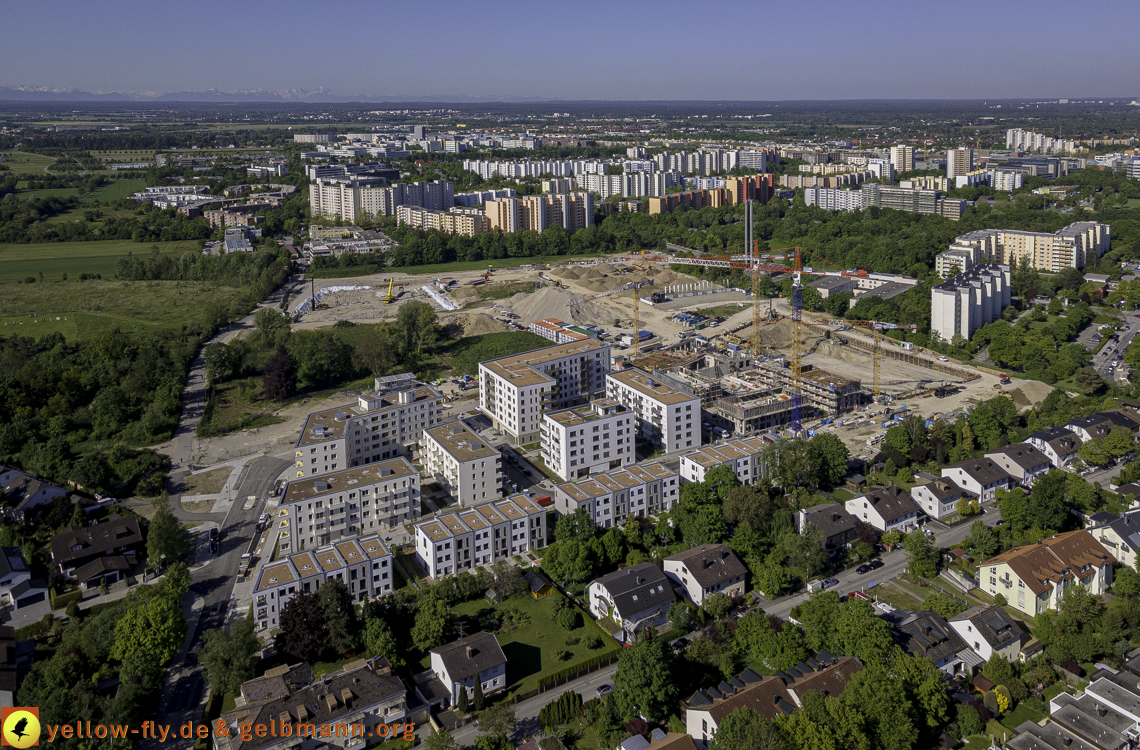 21.05.2021 - Baustelle Alexisquartier udn PAndion Verde in Neuperlach