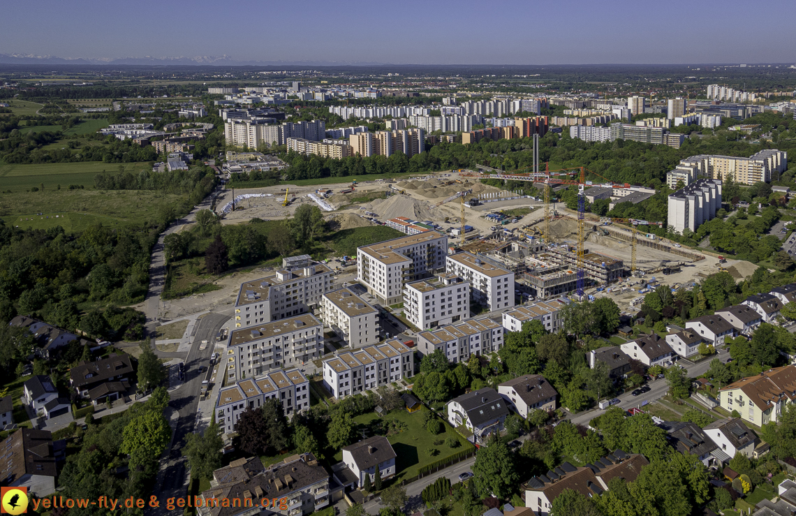 21.05.2021 - Baustelle Alexisquartier udn PAndion Verde in Neuperlach