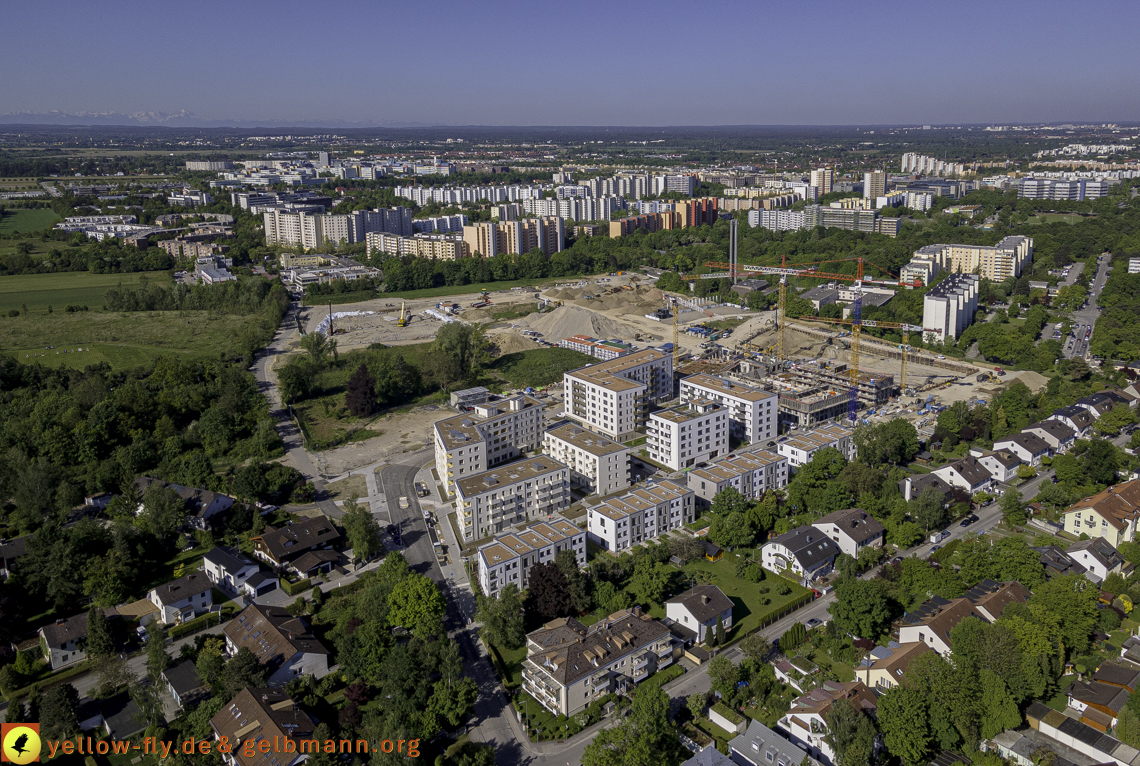 21.05.2021 - Baustelle Alexisquartier udn PAndion Verde in Neuperlach