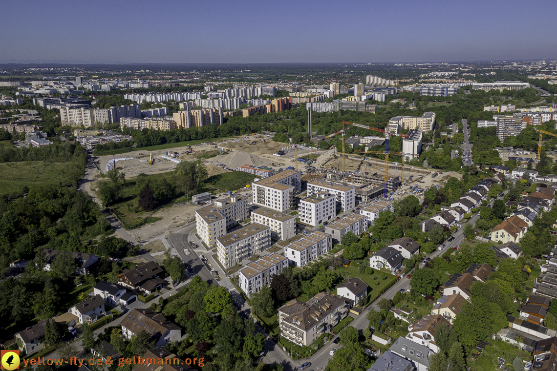 21.05.2021 - Baustelle Alexisquartier udn PAndion Verde in Neuperlach