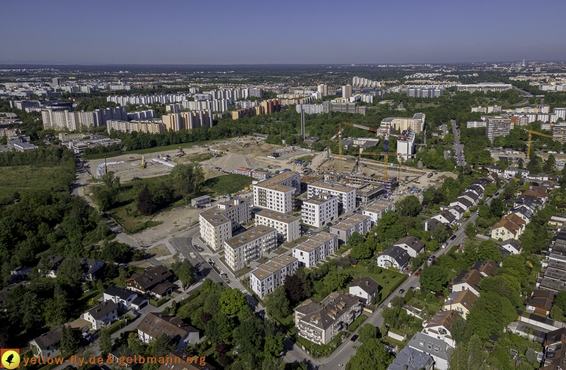 21.05.2021 - Baustelle Alexisquartier udn PAndion Verde in Neuperlach