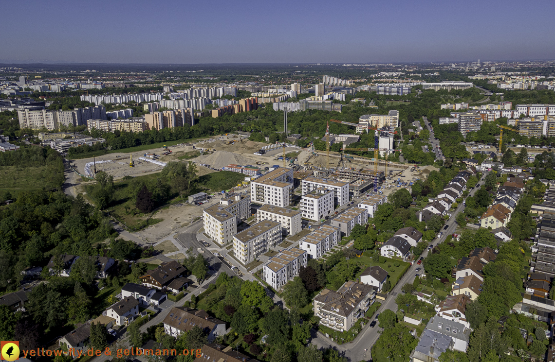 21.05.2021 - Baustelle Alexisquartier udn PAndion Verde in Neuperlach