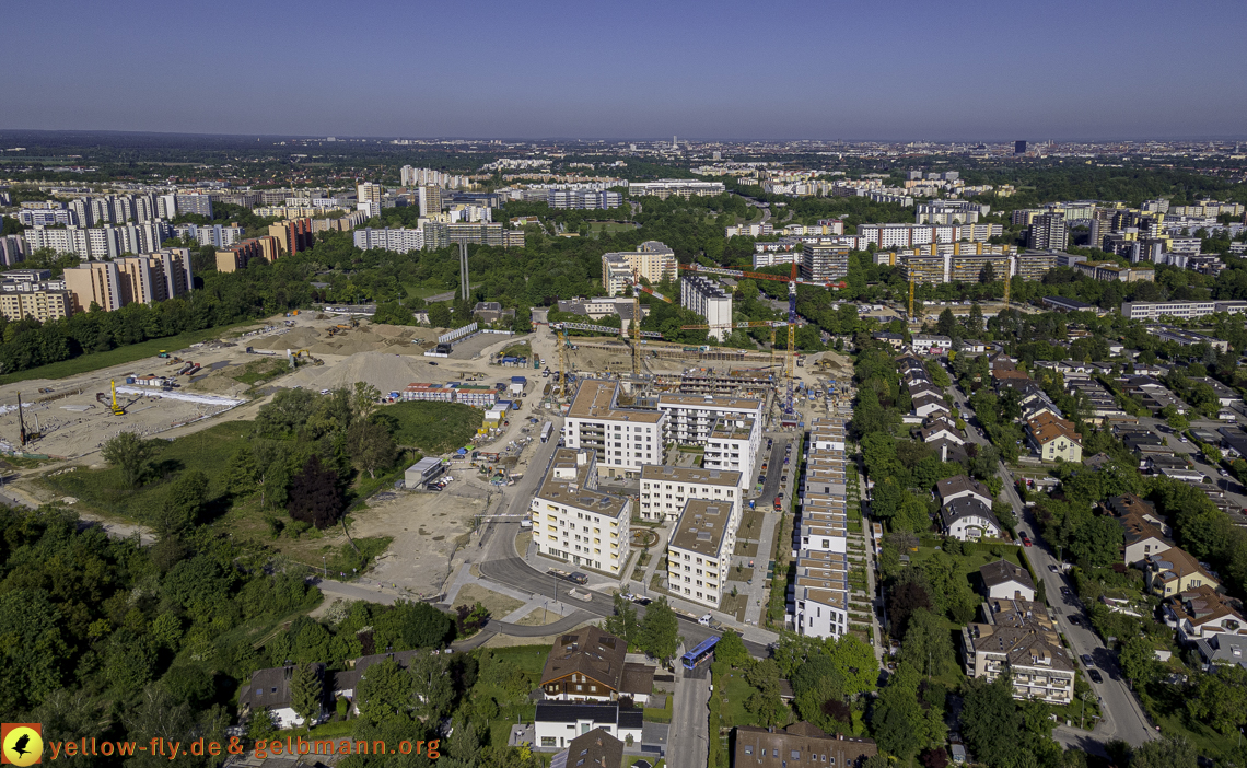 21.05.2021 - Baustelle Alexisquartier udn PAndion Verde in Neuperlach