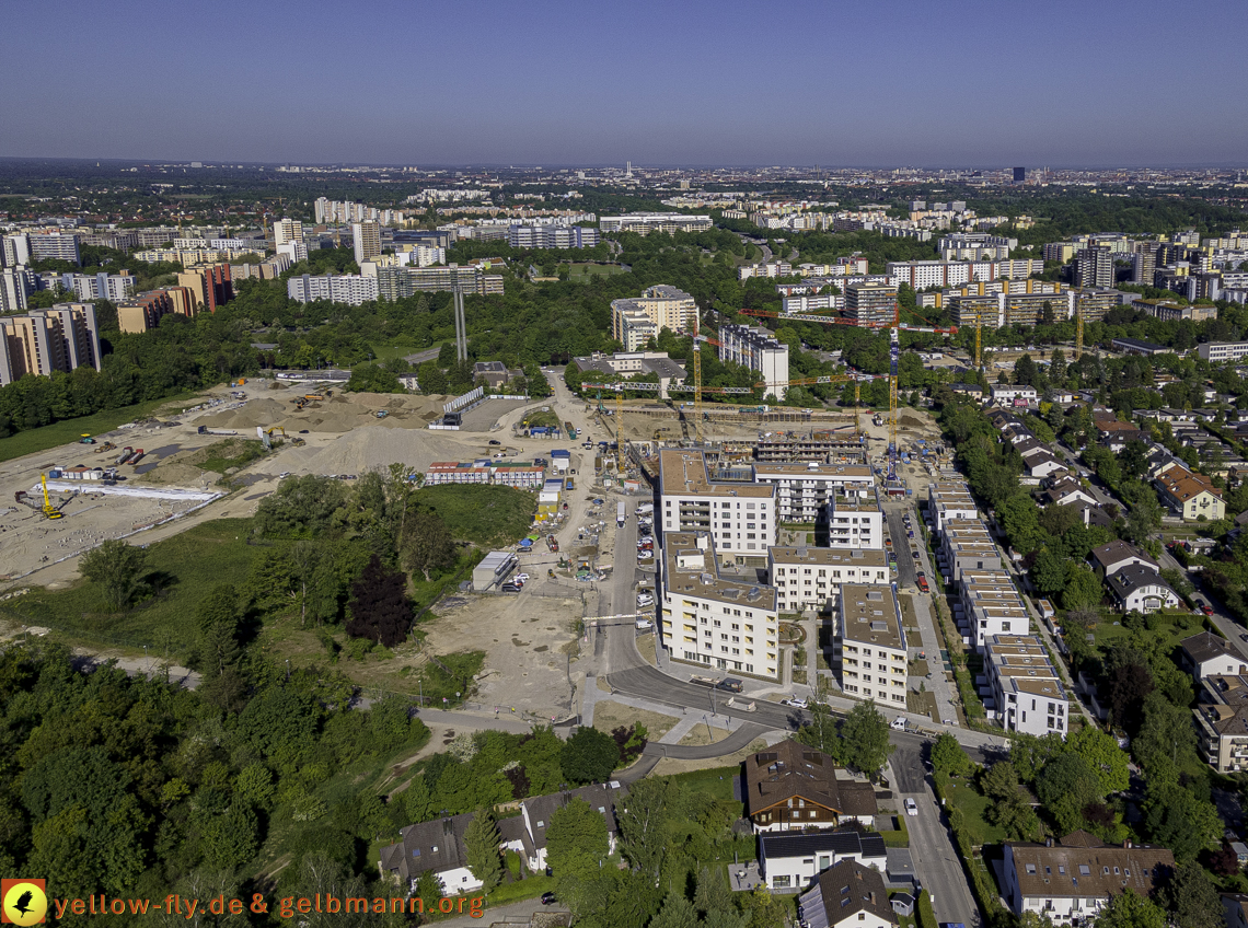 21.05.2021 - Baustelle Alexisquartier udn PAndion Verde in Neuperlach