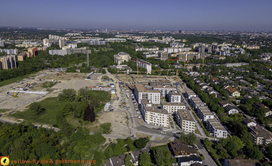 21.05.2021 - Baustelle Alexisquartier udn PAndion Verde in Neuperlach