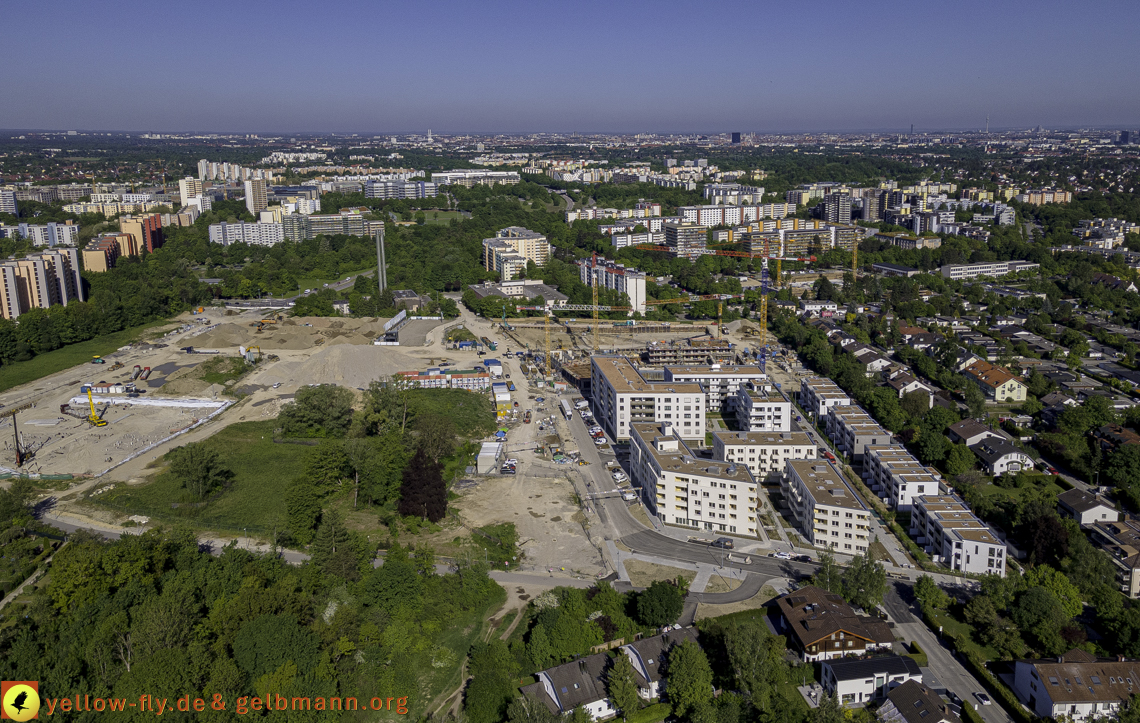 21.05.2021 - Baustelle Alexisquartier udn PAndion Verde in Neuperlach