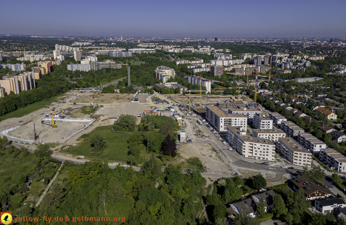 21.05.2021 - Baustelle Alexisquartier udn PAndion Verde in Neuperlach
