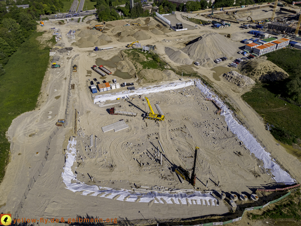 21.05.2021 - Baustelle Alexisquartier udn PAndion Verde in Neuperlach