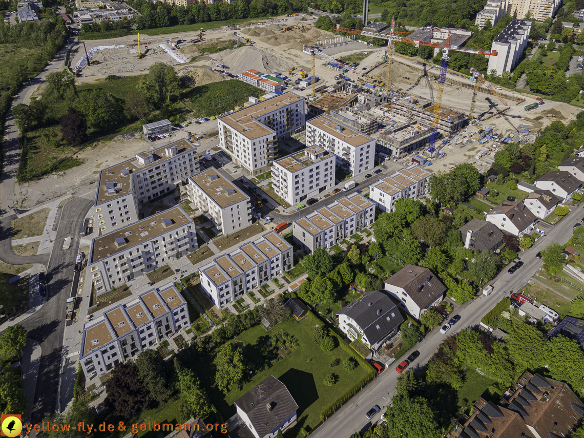 21.05.2021 - Baustelle Alexisquartier udn PAndion Verde in Neuperlach