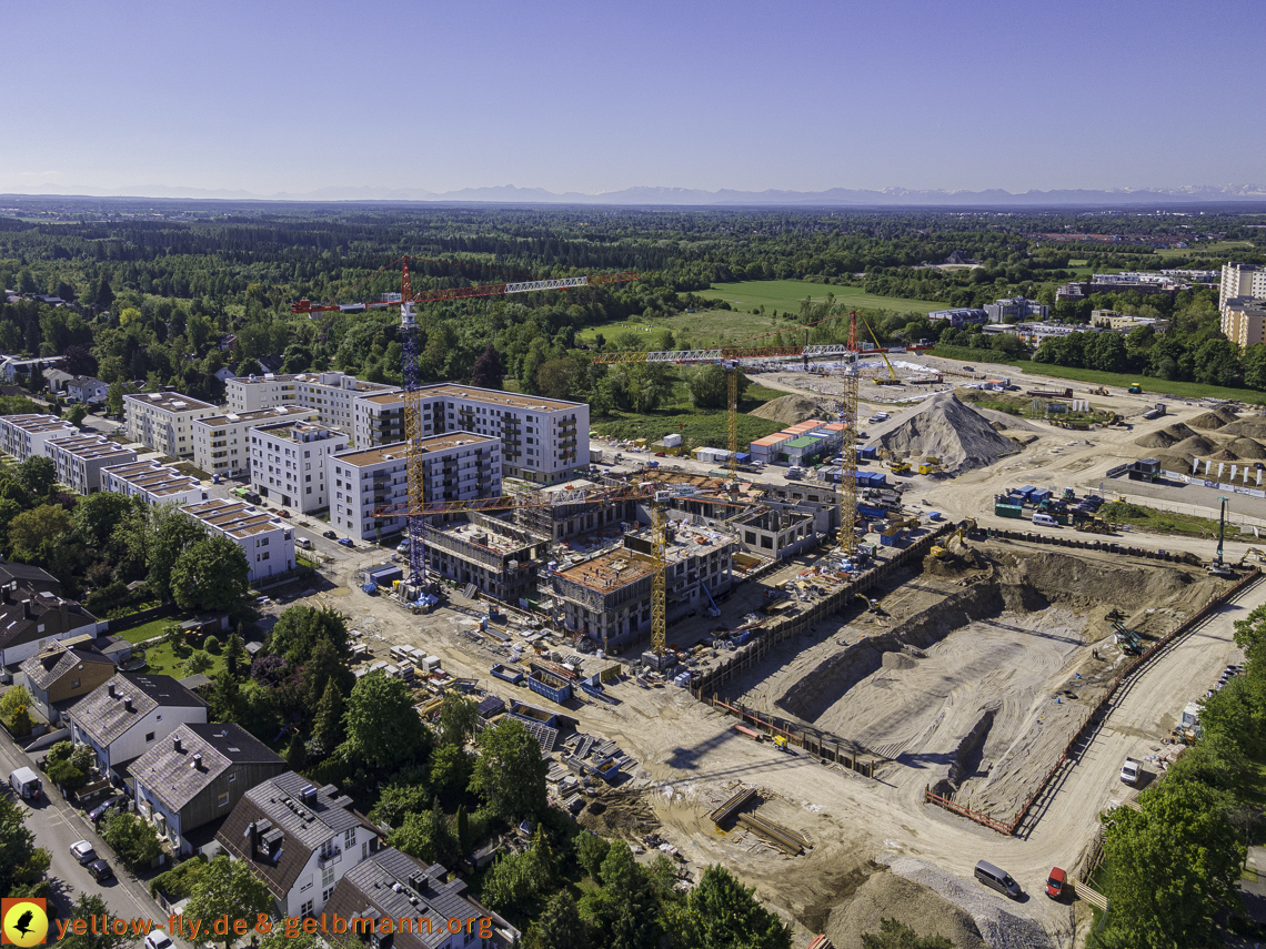 21.05.2021 - Baustelle Alexisquartier udn PAndion Verde in Neuperlach