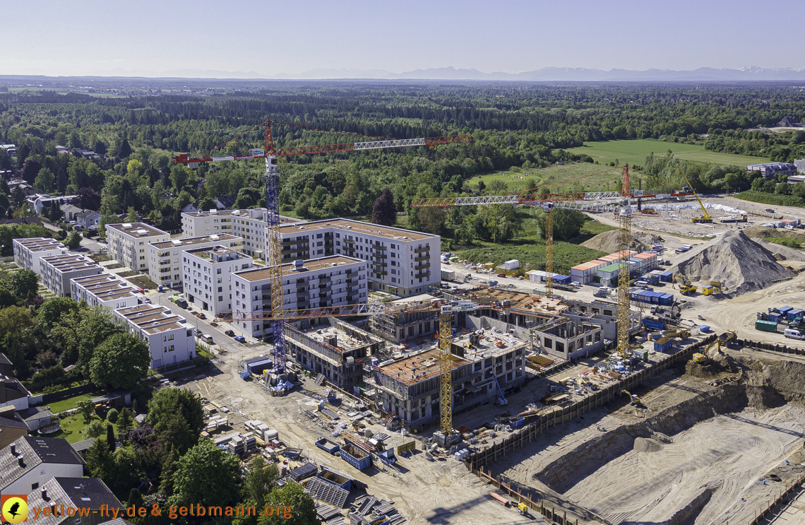 21.05.2021 - Baustelle Alexisquartier udn PAndion Verde in Neuperlach