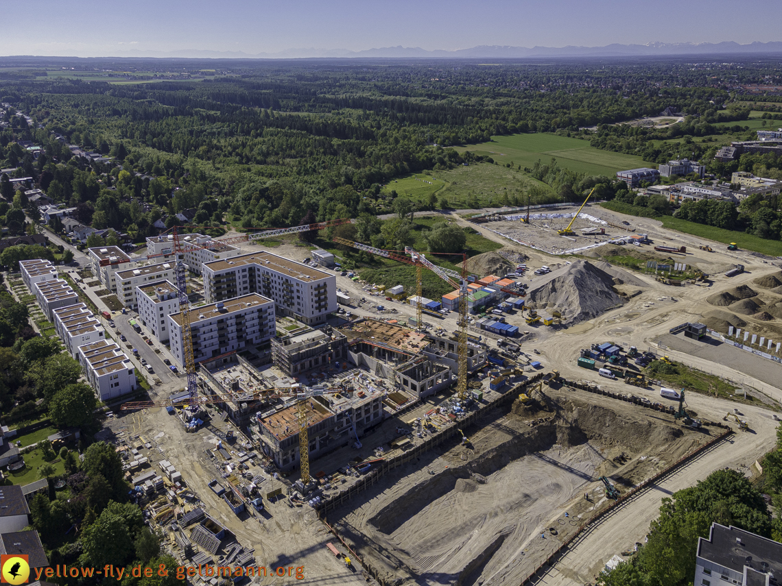 21.05.2021 - Baustelle Alexisquartier udn PAndion Verde in Neuperlach