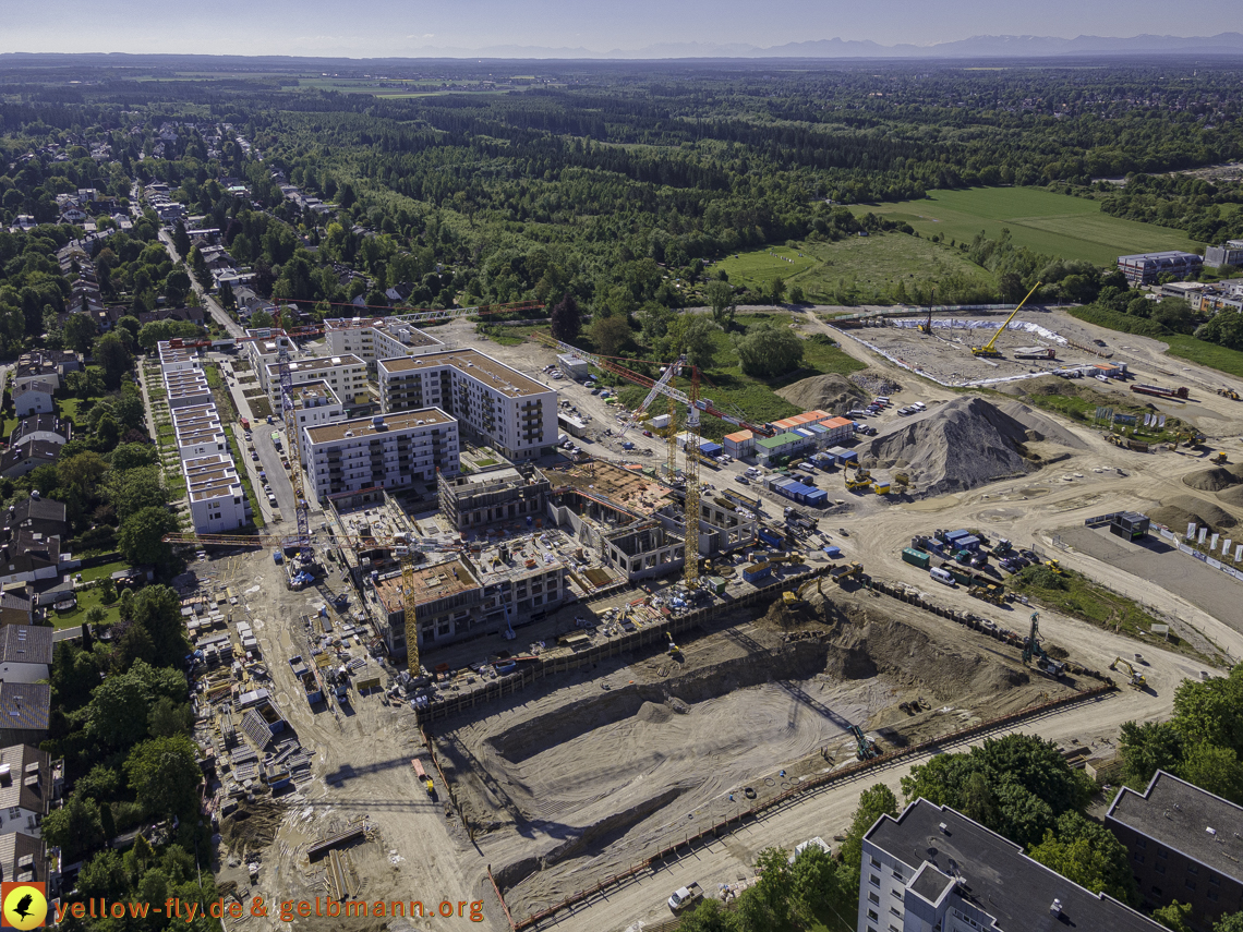 21.05.2021 - Baustelle Alexisquartier udn PAndion Verde in Neuperlach