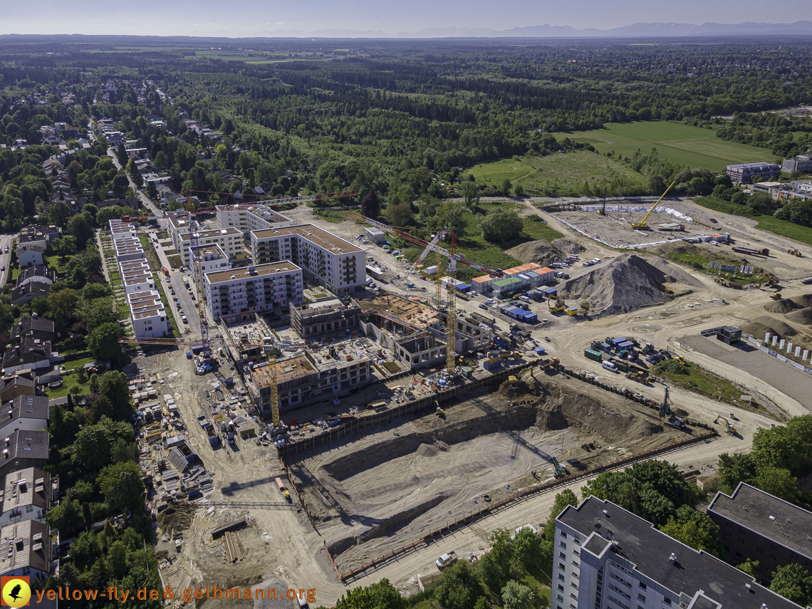 21.05.2021 - Baustelle Alexisquartier udn PAndion Verde in Neuperlach
