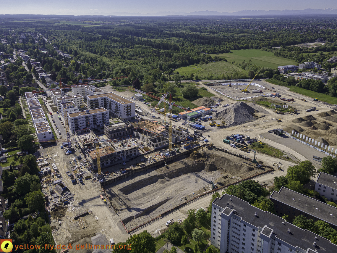 21.05.2021 - Baustelle Alexisquartier udn PAndion Verde in Neuperlach