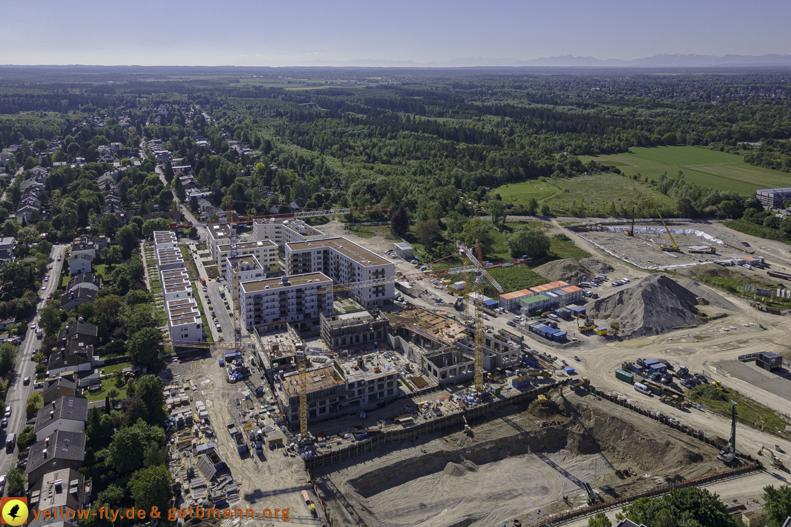 21.05.2021 - Baustelle Alexisquartier udn PAndion Verde in Neuperlach
