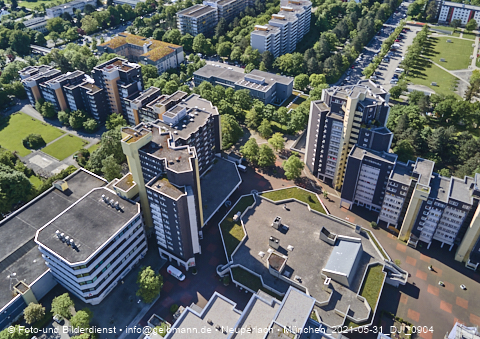 31.05.2021 - Marx-Zentrum und Karl-Marx-Ring 52-62 und Studentenwohnheim in Neuperlach