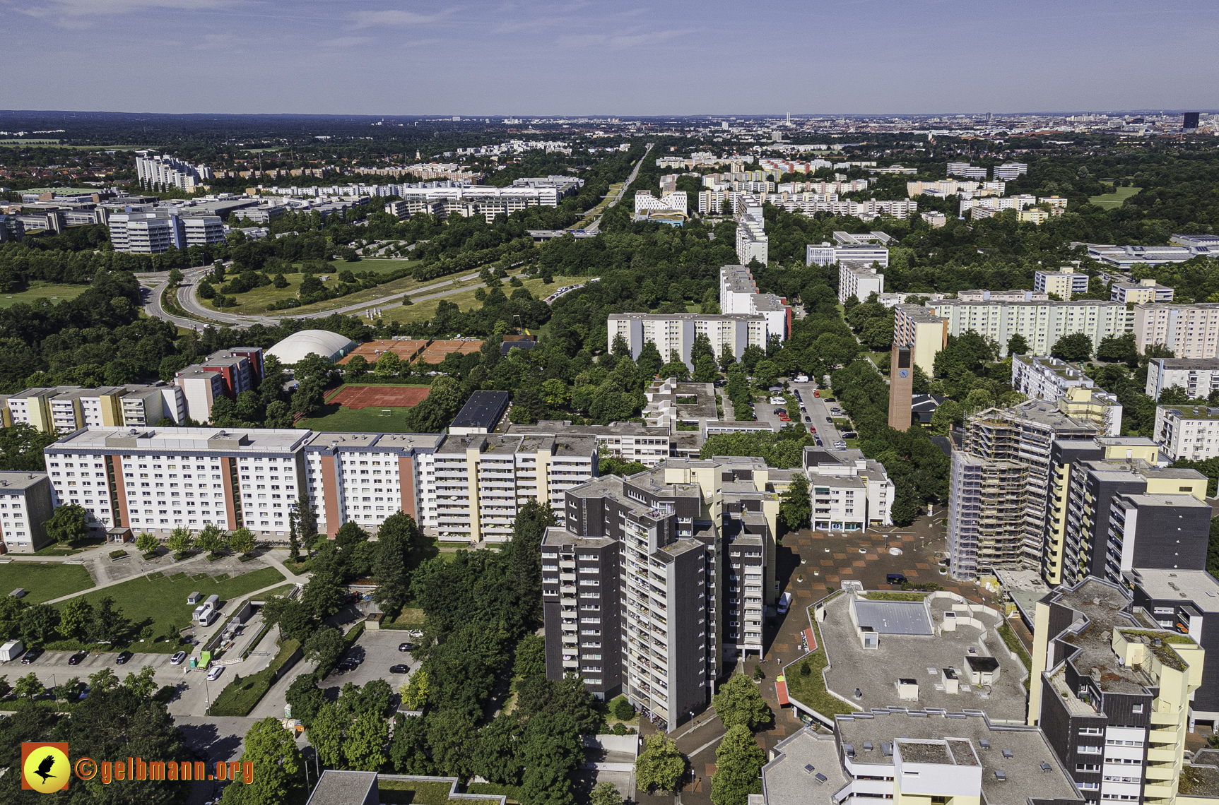 28.06.2021 - Luftbilder vom Marx-Zentrum und dem Karl-Marx-Ring 52-62