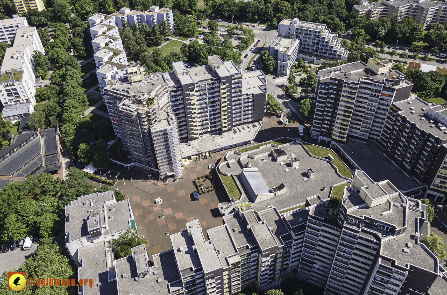 28.06.2021 - Luftbilder vom Marx-Zentrum und dem Karl-Marx-Ring 52-62