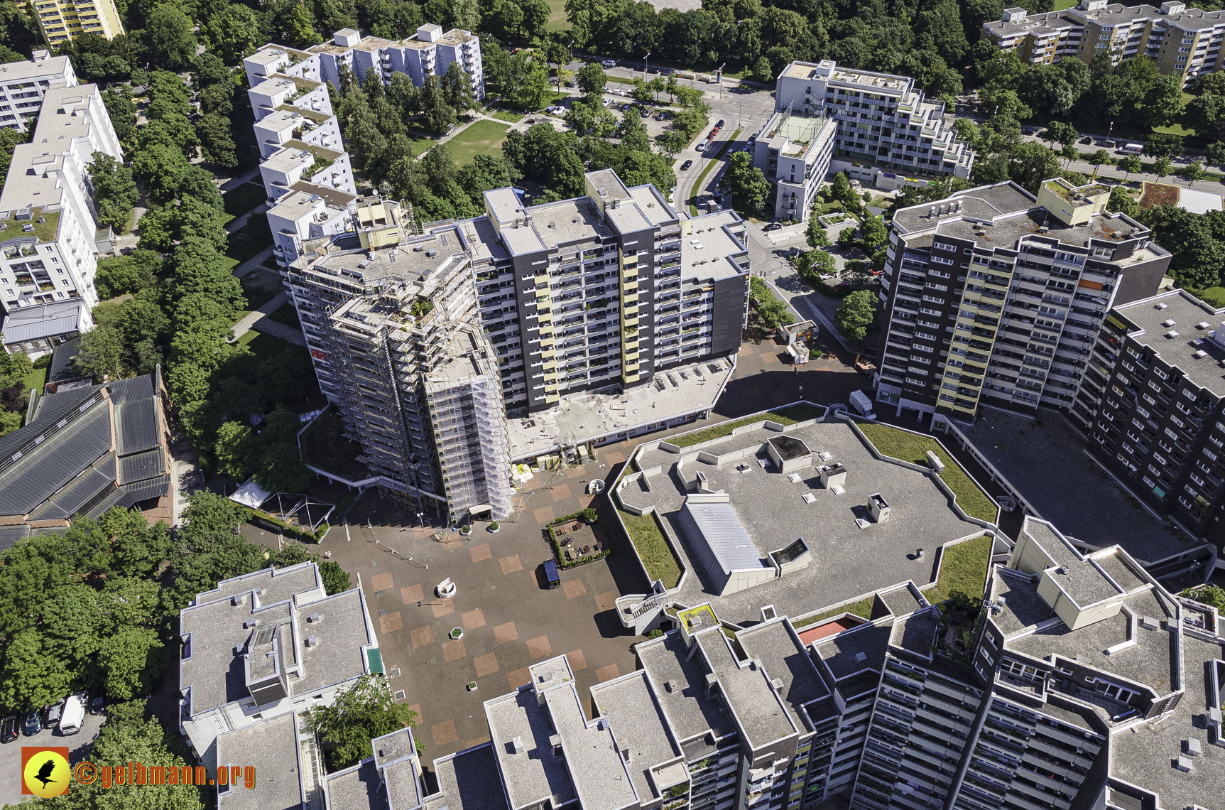 28.06.2021 - Luftbilder vom Marx-Zentrum und dem Karl-Marx-Ring 52-62