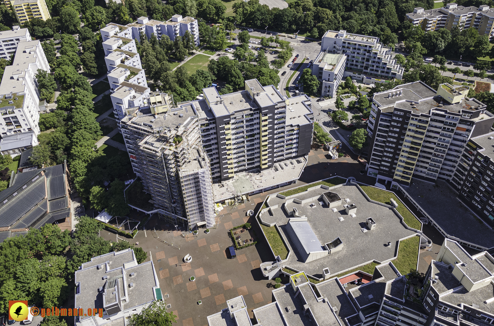 28.06.2021 - Luftbilder vom Marx-Zentrum und dem Karl-Marx-Ring 52-62