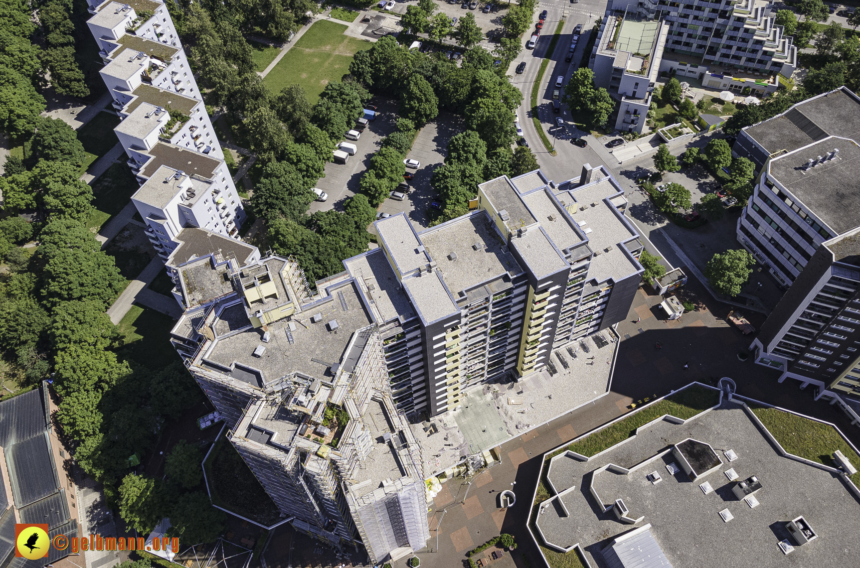 28.06.2021 - Luftbilder vom Marx-Zentrum und dem Karl-Marx-Ring 52-62