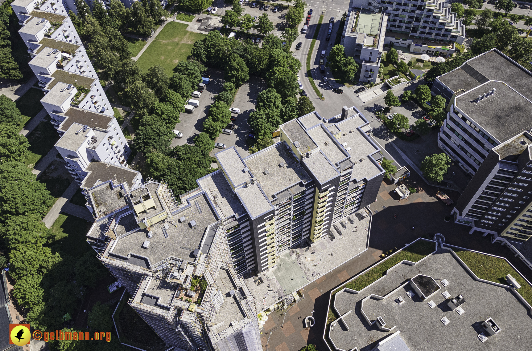 28.06.2021 - Luftbilder vom Marx-Zentrum und dem Karl-Marx-Ring 52-62