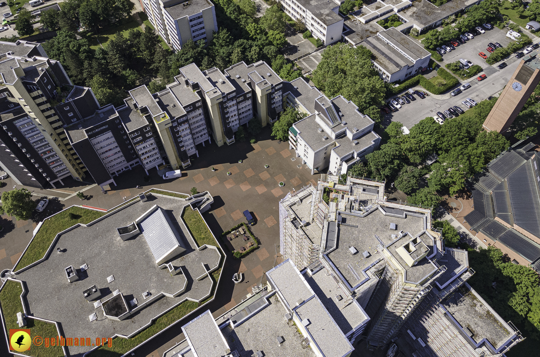 28.06.2021 - Luftbilder vom Marx-Zentrum und dem Karl-Marx-Ring 52-62