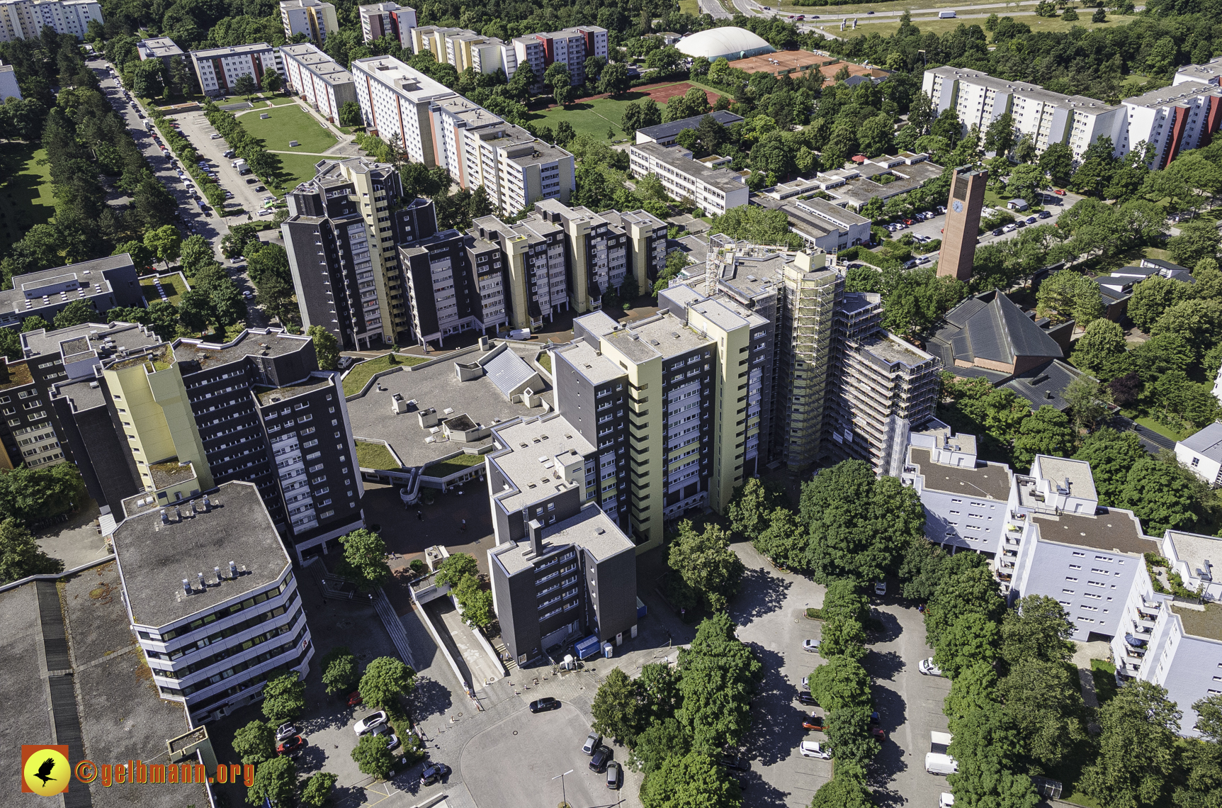 28.06.2021 - Luftbilder vom Marx-Zentrum und dem Karl-Marx-Ring 52-62