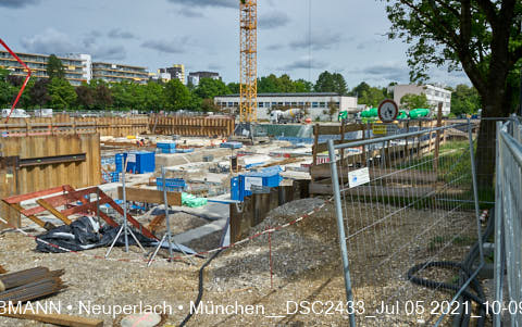 05.07.2021 - neuperlach.org.gelbmann.org zeigt aktuelle Baustellenfotos von der Grundschule am Karl-Marx-Ring in Neuperlach