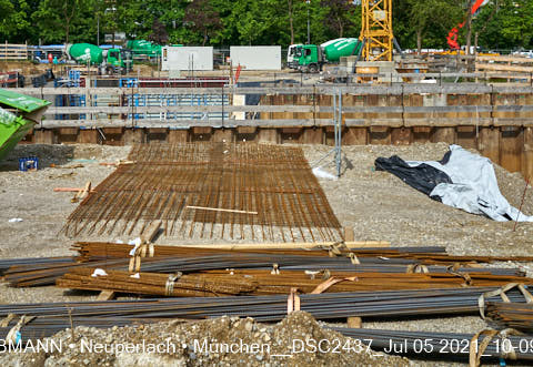 05.07.2021 - neuperlach.org.gelbmann.org zeigt aktuelle Baustellenfotos von der Grundschule am Karl-Marx-Ring in Neuperlach