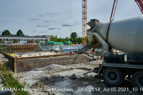 05.07.2021 - neuperlach.org.gelbmann.org zeigt aktuelle Baustellenfotos von der Grundschule am Karl-Marx-Ring in Neuperlach