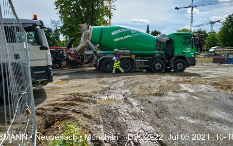 05.07.2021 - neuperlach.org.gelbmann.org zeigt aktuelle Baustellenfotos von der Grundschule am Karl-Marx-Ring in Neuperlach