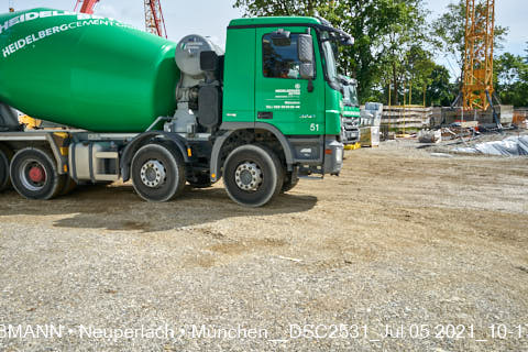 05.07.2021 - neuperlach.org.gelbmann.org zeigt aktuelle Baustellenfotos von der Grundschule am Karl-Marx-Ring in Neuperlach