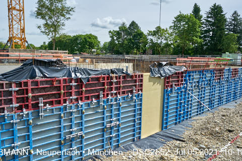 05.07.2021 - neuperlach.org.gelbmann.org zeigt aktuelle Baustellenfotos von der Grundschule am Karl-Marx-Ring in Neuperlach