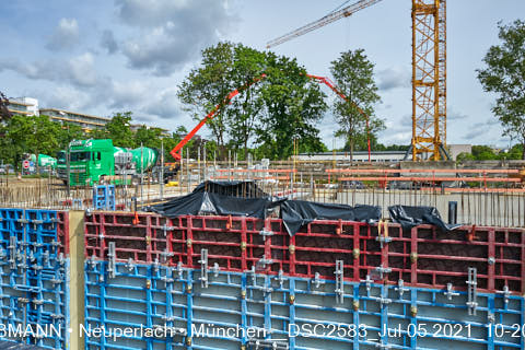05.07.2021 - neuperlach.org.gelbmann.org zeigt aktuelle Baustellenfotos von der Grundschule am Karl-Marx-Ring in Neuperlach