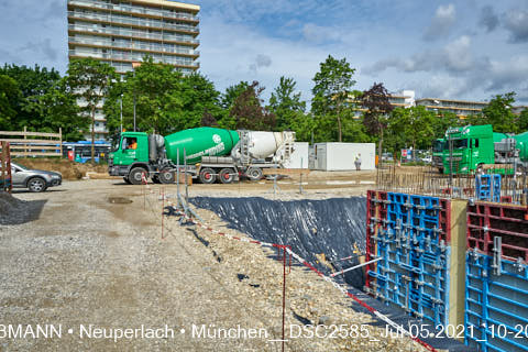 05.07.2021 - neuperlach.org.gelbmann.org zeigt aktuelle Baustellenfotos von der Grundschule am Karl-Marx-Ring in Neuperlach