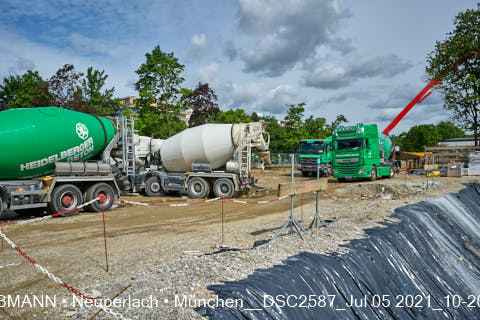 05.07.2021 - neuperlach.org.gelbmann.org zeigt aktuelle Baustellenfotos von der Grundschule am Karl-Marx-Ring in Neuperlach