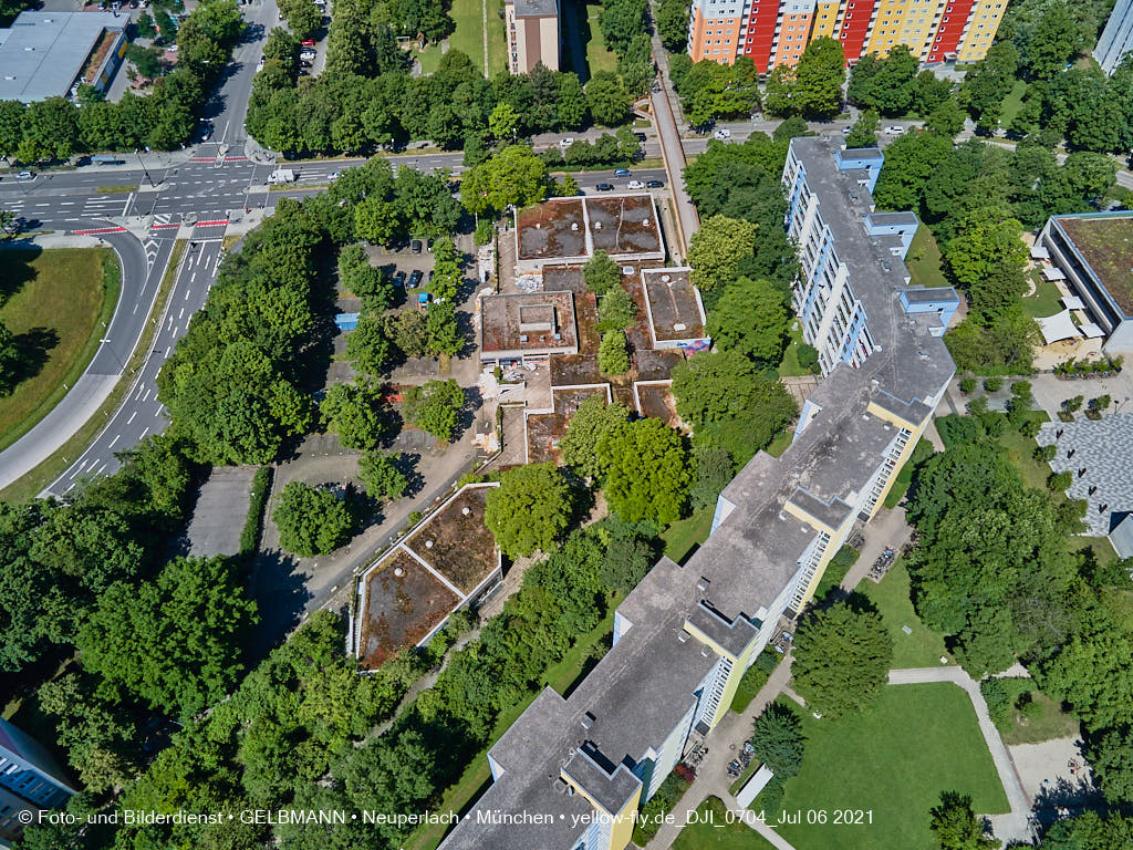 06.07.2021 - Quiddezentrum vor dem Abriss in Neuperlach
