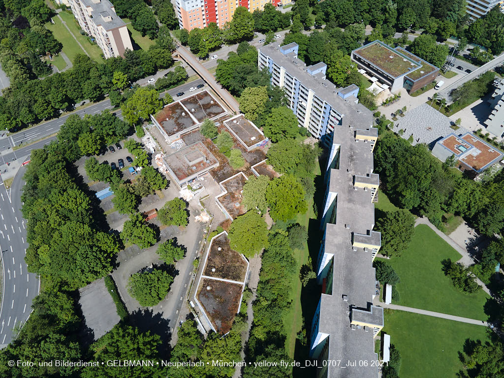 06.07.2021 - Quiddezentrum vor dem Abriss in Neuperlach