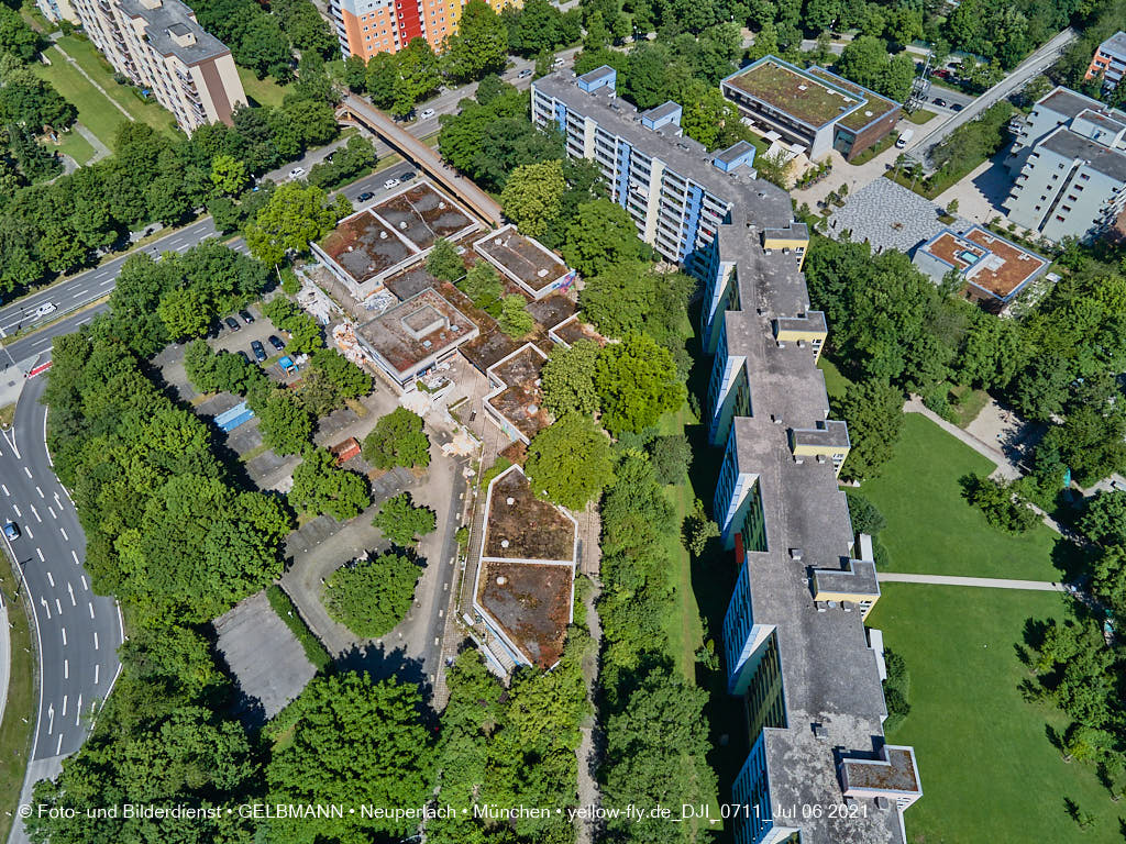 06.07.2021 - Quiddezentrum vor dem Abriss in Neuperlach