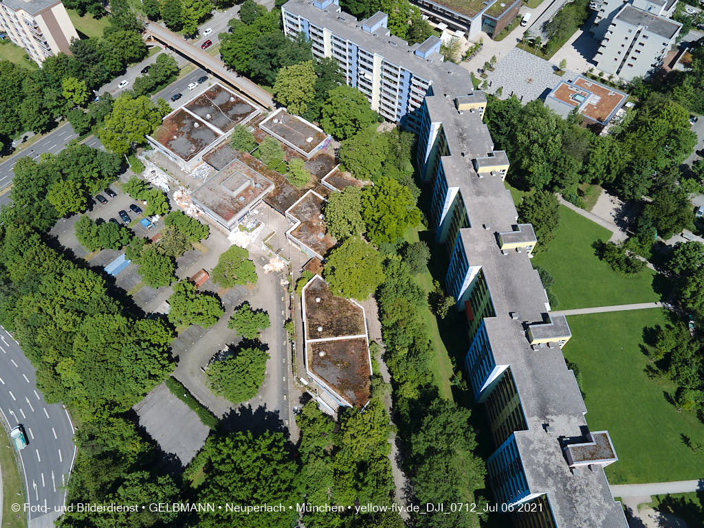 06.07.2021 - Quiddezentrum vor dem Abriss in Neuperlach