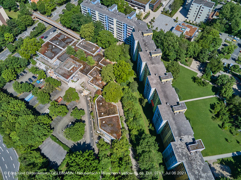 06.07.2021 - Quiddezentrum vor dem Abriss in Neuperlach